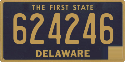 DE license plate 624246
