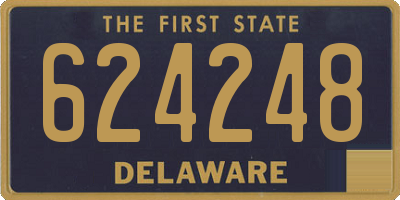 DE license plate 624248