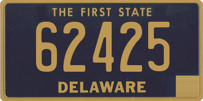 DE license plate 62425
