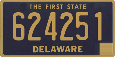DE license plate 624251