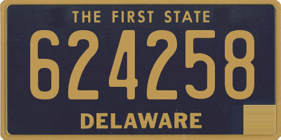 DE license plate 624258