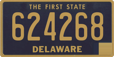 DE license plate 624268