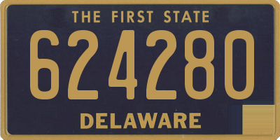 DE license plate 624280