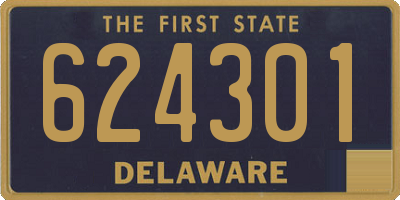 DE license plate 624301