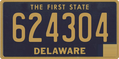 DE license plate 624304