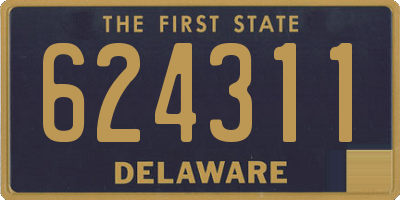 DE license plate 624311