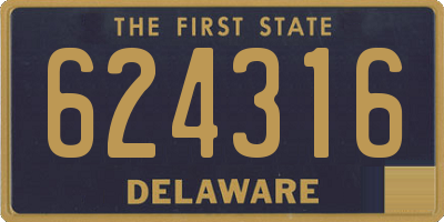 DE license plate 624316