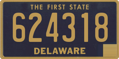 DE license plate 624318