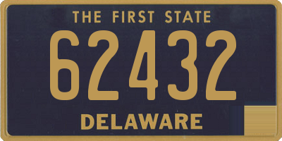 DE license plate 62432
