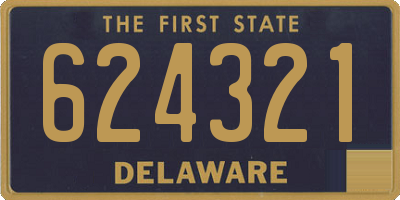 DE license plate 624321