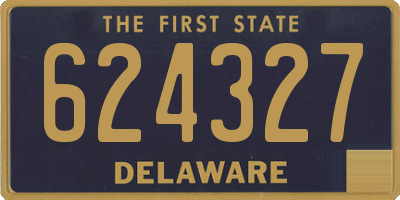 DE license plate 624327