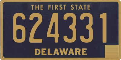 DE license plate 624331