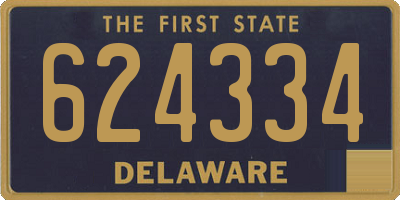 DE license plate 624334