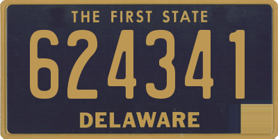 DE license plate 624341