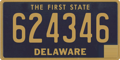 DE license plate 624346