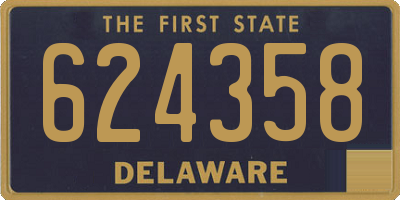DE license plate 624358