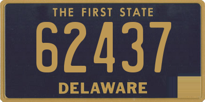 DE license plate 62437