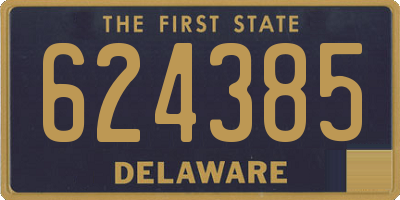 DE license plate 624385