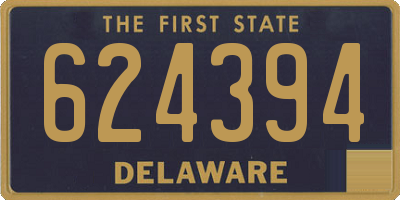 DE license plate 624394