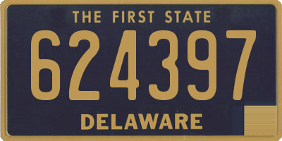 DE license plate 624397