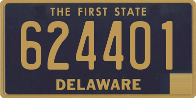 DE license plate 624401
