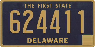 DE license plate 624411