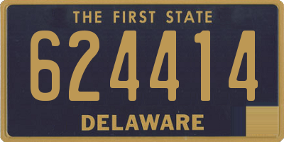 DE license plate 624414