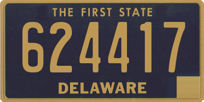 DE license plate 624417