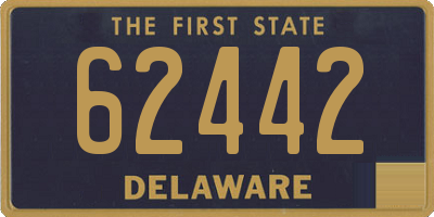 DE license plate 62442