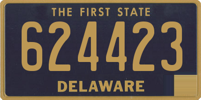 DE license plate 624423