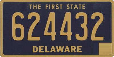 DE license plate 624432