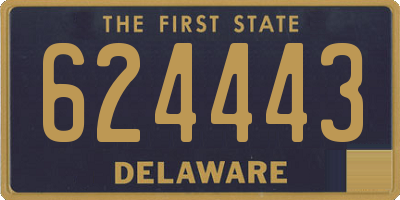 DE license plate 624443
