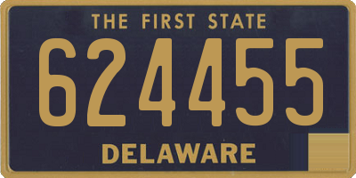 DE license plate 624455