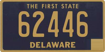 DE license plate 62446