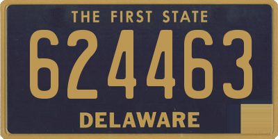 DE license plate 624463