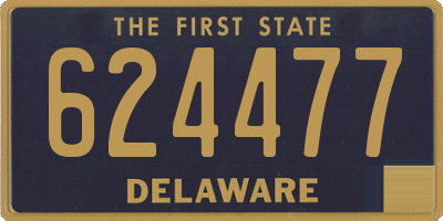 DE license plate 624477