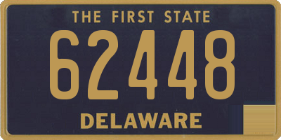 DE license plate 62448