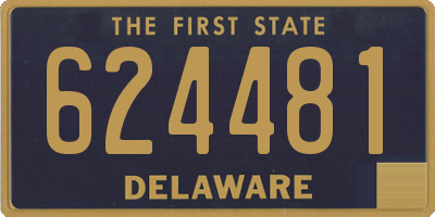 DE license plate 624481