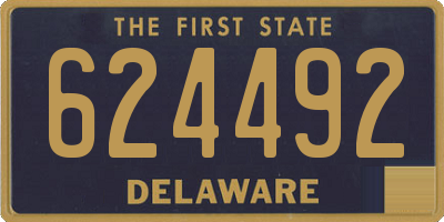 DE license plate 624492