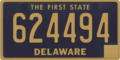 DE license plate 624494