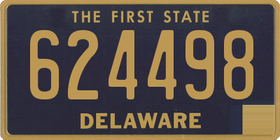 DE license plate 624498