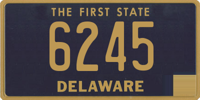 DE license plate 6245