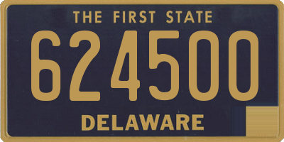 DE license plate 624500