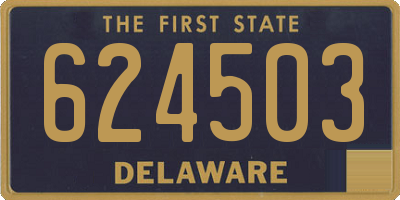 DE license plate 624503