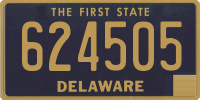 DE license plate 624505