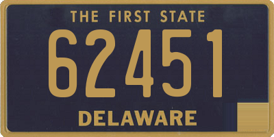 DE license plate 62451