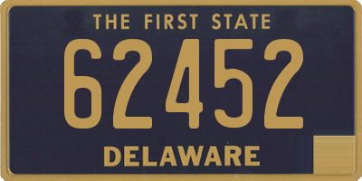 DE license plate 62452