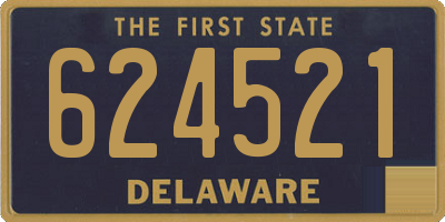 DE license plate 624521