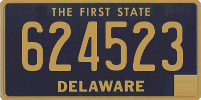 DE license plate 624523
