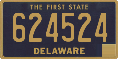 DE license plate 624524